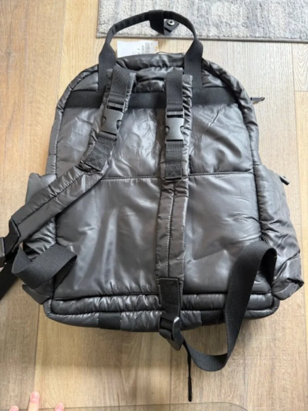 NEW 7am Enfant Black Diaper Bag Backpack